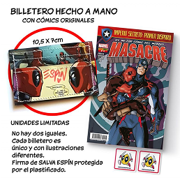 Salva Espín Art - Cómic «Deadpool nº 17» + BILLETERA-CÓMIC HECHA A MANO - imagen 31 1